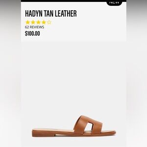 NWT Steve Madden Haydyn sandals tan leather